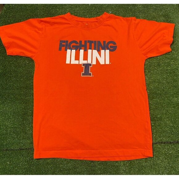 Knights Apparel Other - Illinois Fighting Illini shirt mens large orange Y2K retro football adult unisex